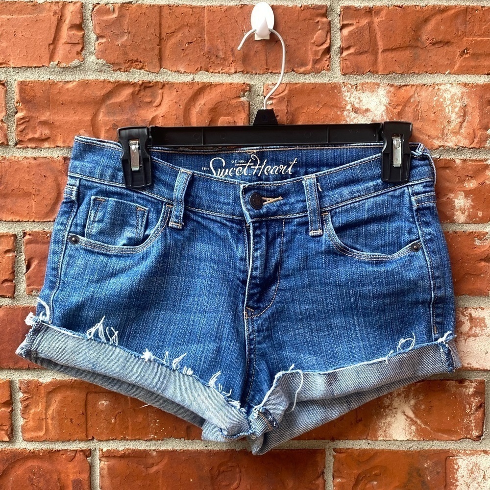 Old Navy Sweetheart Womens 2 Cutoff Blue Jeans Shorts